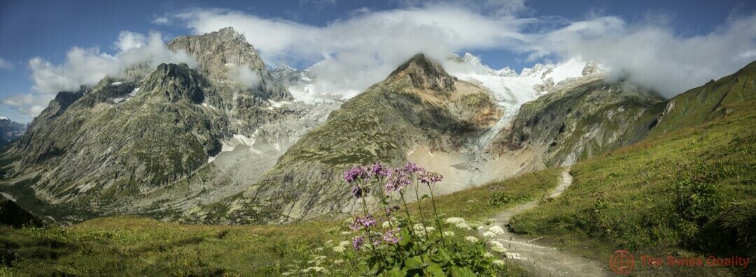 54510 mt blanc trail in mountains val ferret switzerland