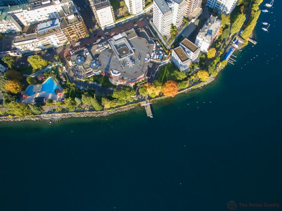 aerial view of montreux waterfront switzerland 4