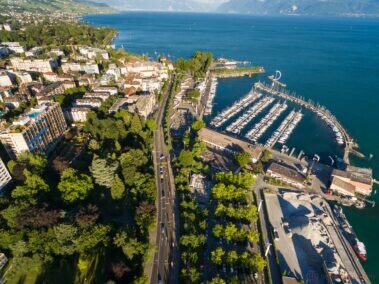 aerial view of ouchy waterfront in lausanne switzerland 11 - Adaptive Leadership in Dynamic Markets - Professional Discipline in Business -Time, Three, Doom, NicholasMosley, British, Novelist -Leadership and Innovation - Business Innovation in the Gulf - Timeless Music Impact