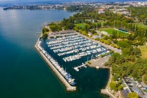 aerial view of ouchy waterfront in lausanne switzerland 17