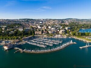 aerial view of ouchy waterfront in lausanne switzerland 27