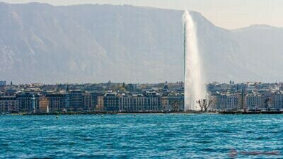lake of geneva with its jet d, Environmental Governance in Business - Pregnant