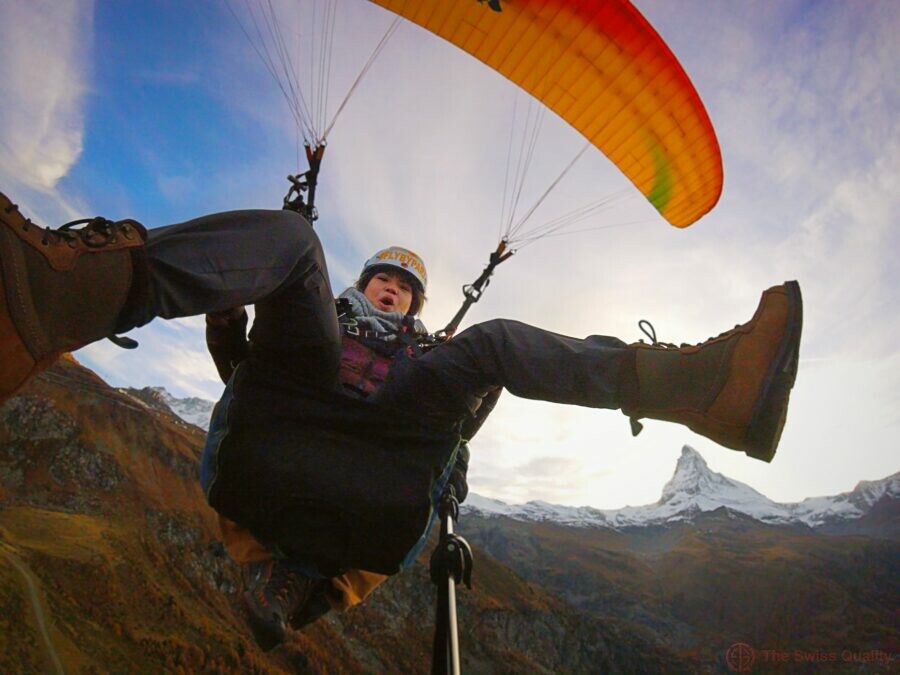 paragliding in zermatt switzerland
