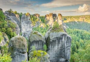 rocks in the elbe sandstone mountains
