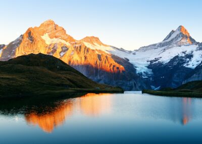 bachalpsee lake in swiss alps