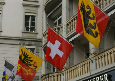 flag of canton and switzerland
