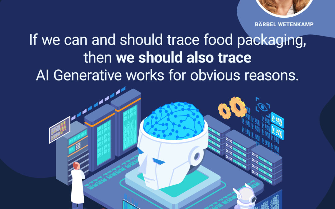 Adopt sustainable packaging practices with material optimization tools If we can and should trace food packaging, then we should also trace AI Generative works for obvious reasons.