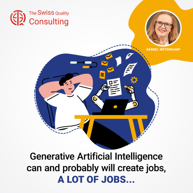 Generative Artificial Intelligence can and probably will create jobs, a lot of jobs...