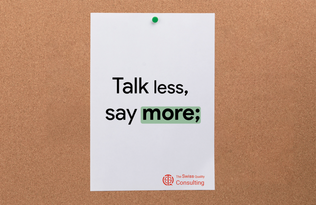 Effective Communication: Talk less, say more