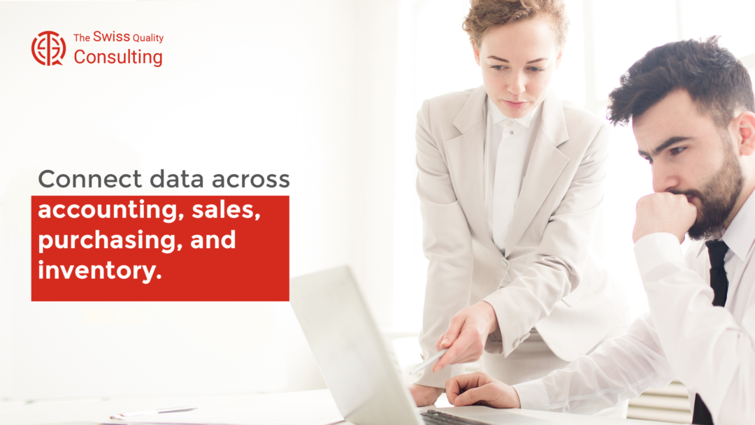 Connect data across accounting, sales, purchasing, and inventory.