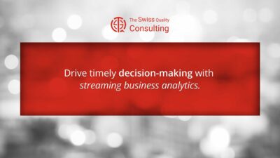 Drive timely decision-making with streaming business analytics.