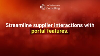 Streamlining Supplier Interactions with Portal Features