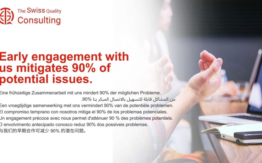 Early Engagement with Consultancy Services: Mitigating 90% of Potential Issues